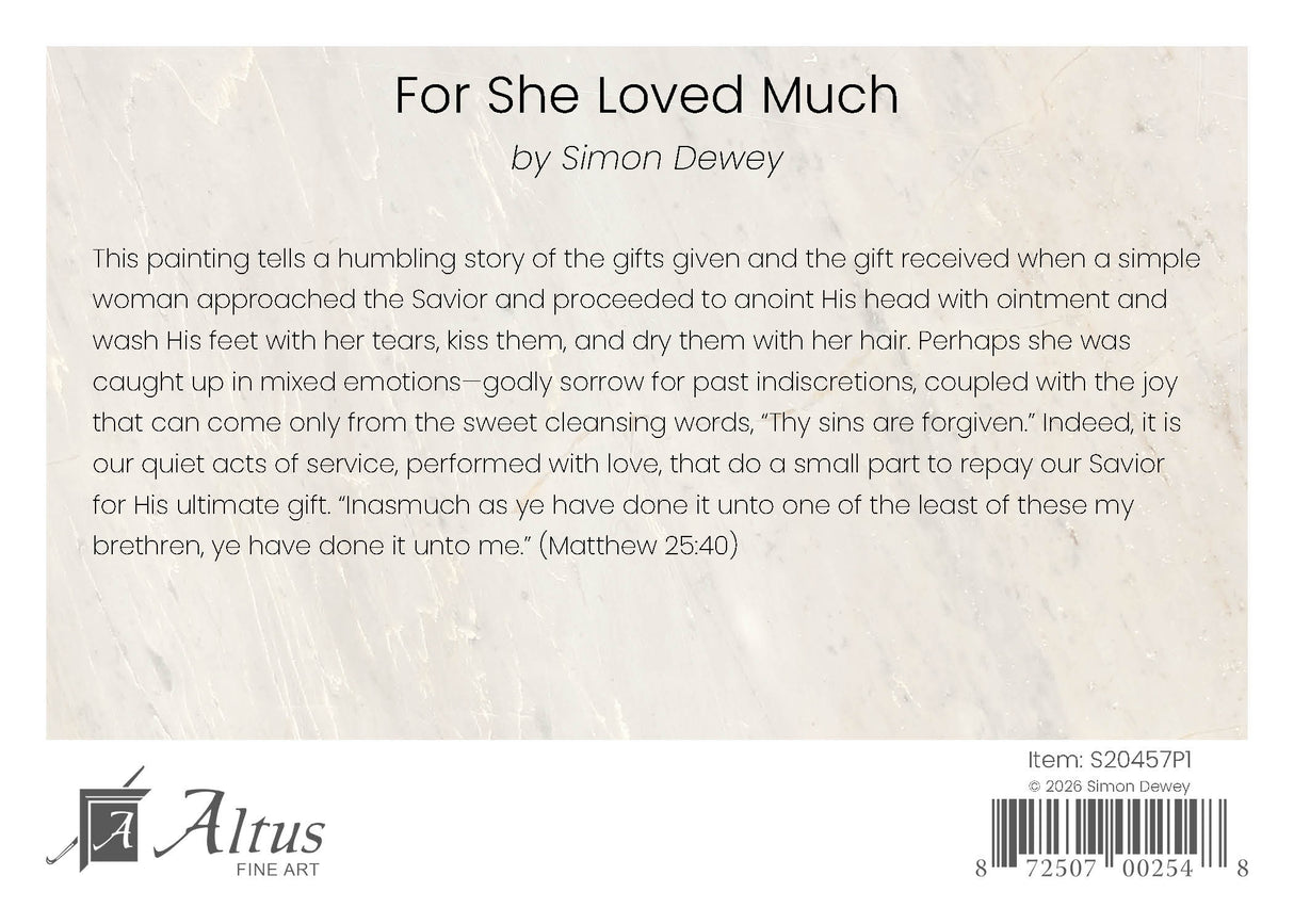For She Loved Much