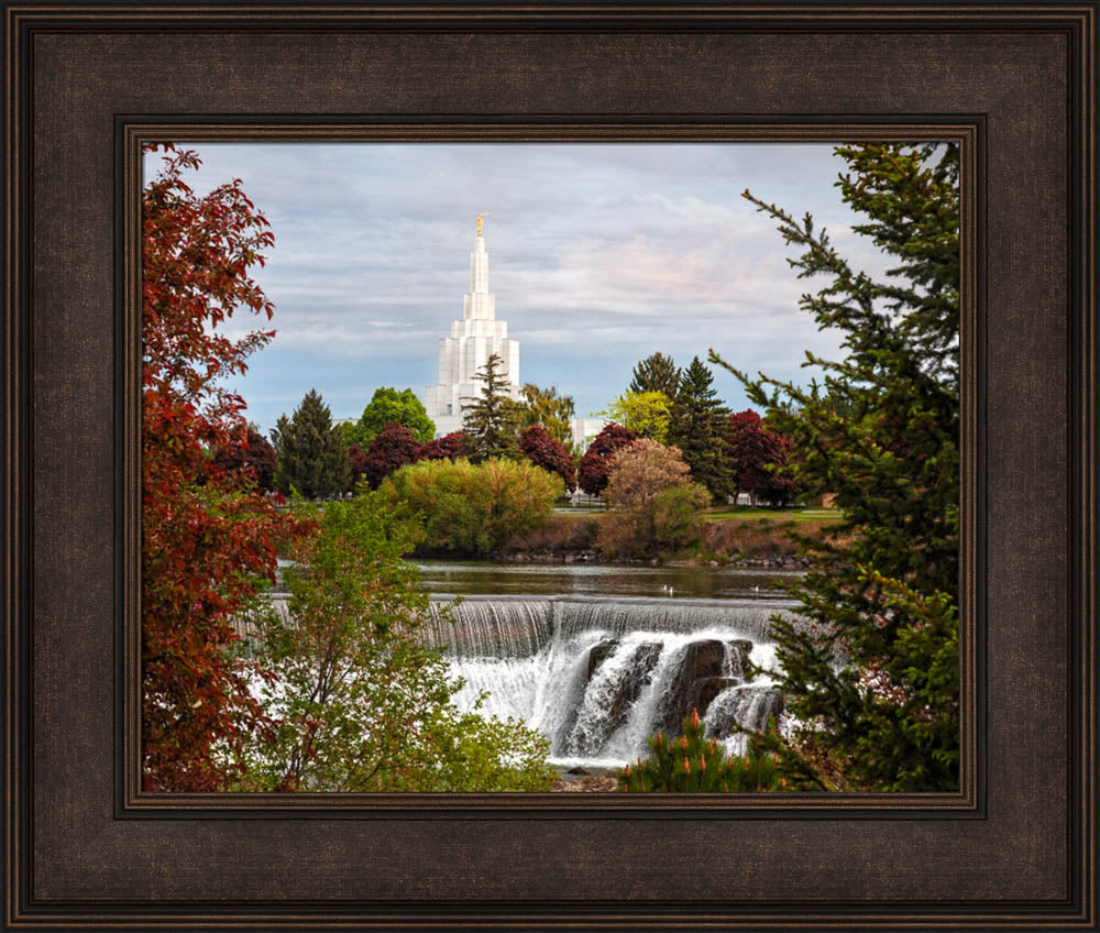 Idaho Falls Temple - Waterfall