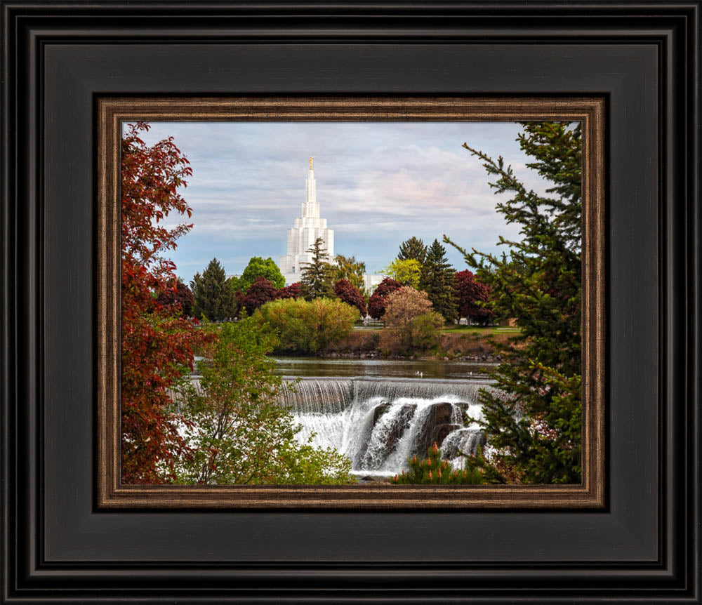 Idaho Falls Temple - Waterfall