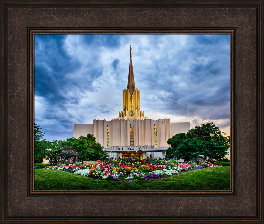 Jordan River Temple - Stormy Garden