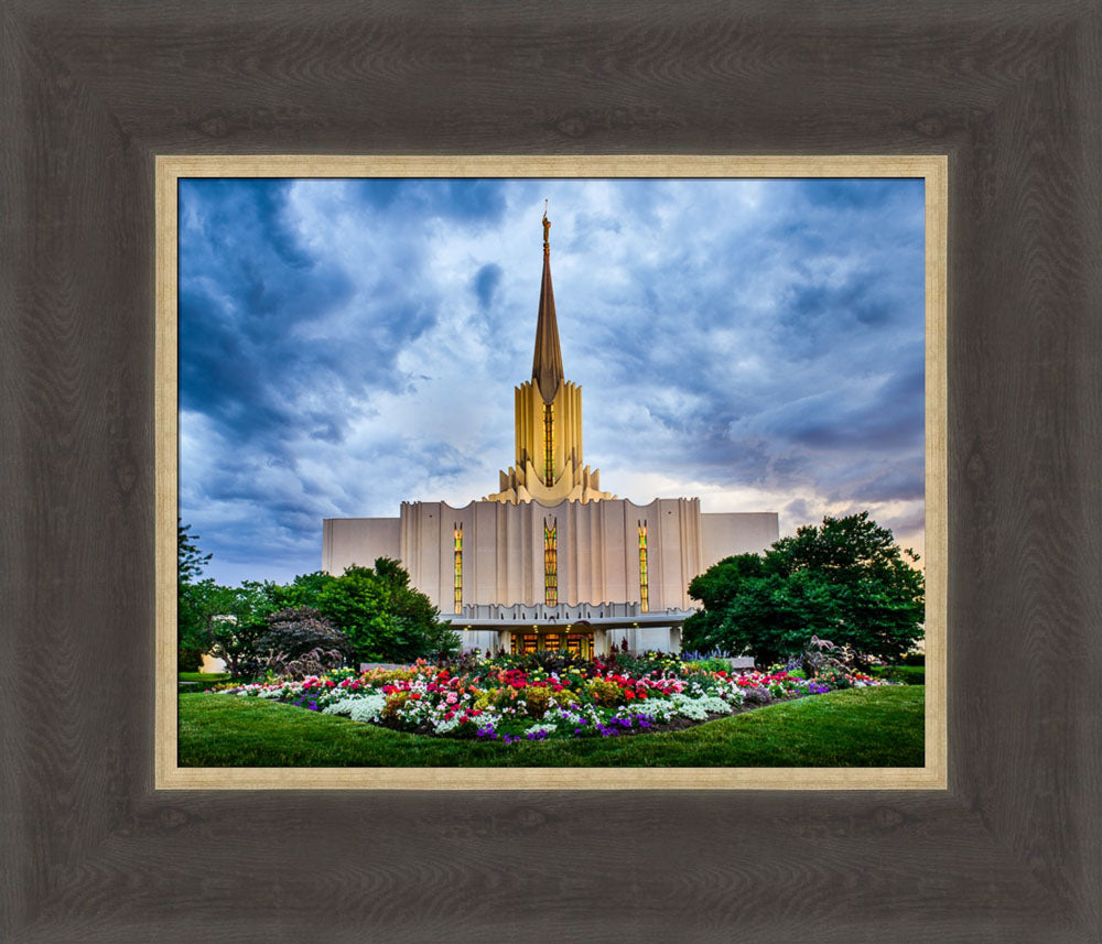 Jordan River Temple - Stormy Garden