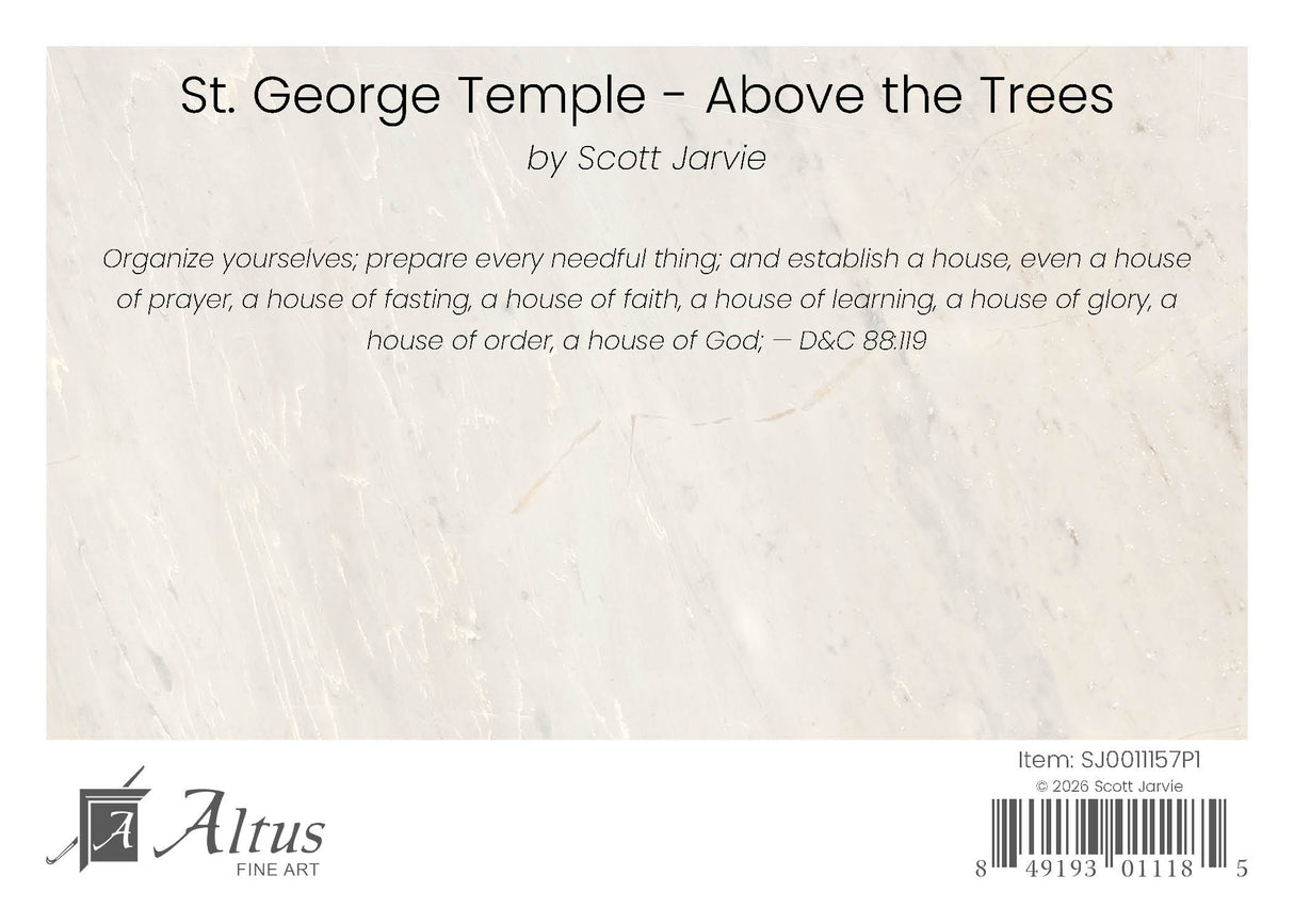 St George Temple - Above the Trees