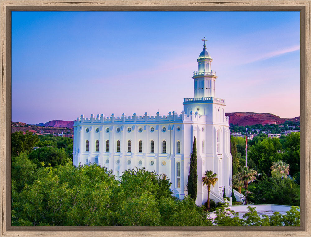 St George Temple - From the Trees