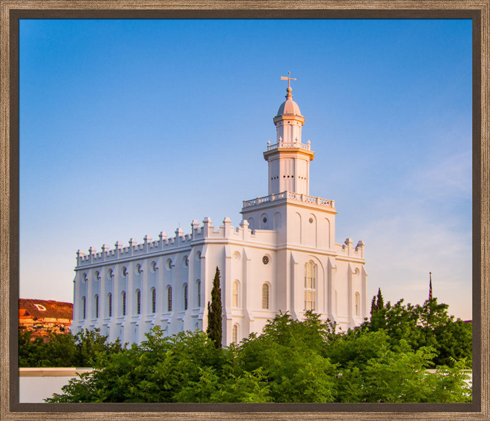 St George Temple - First Light