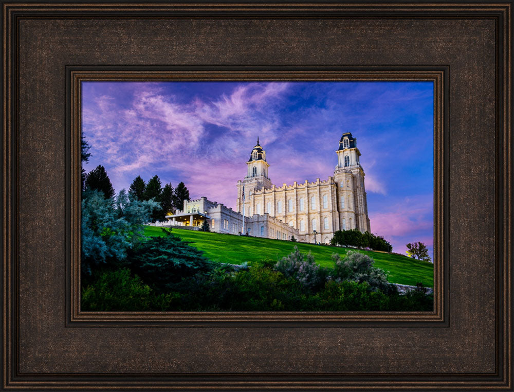 Manti Temple - Purple Sky