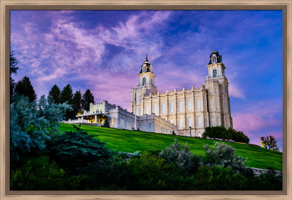 Manti Temple - Purple Sky