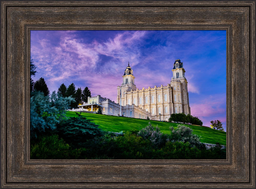 Manti Temple - Purple Sky