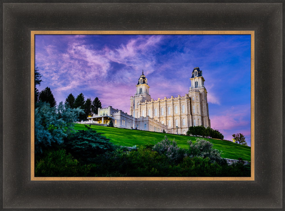 Manti Temple - Purple Sky
