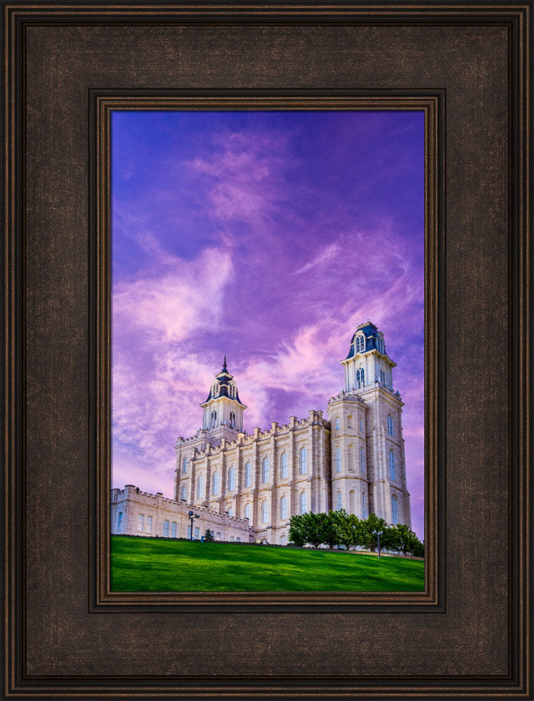 Manti Temple - Pink Sunrise