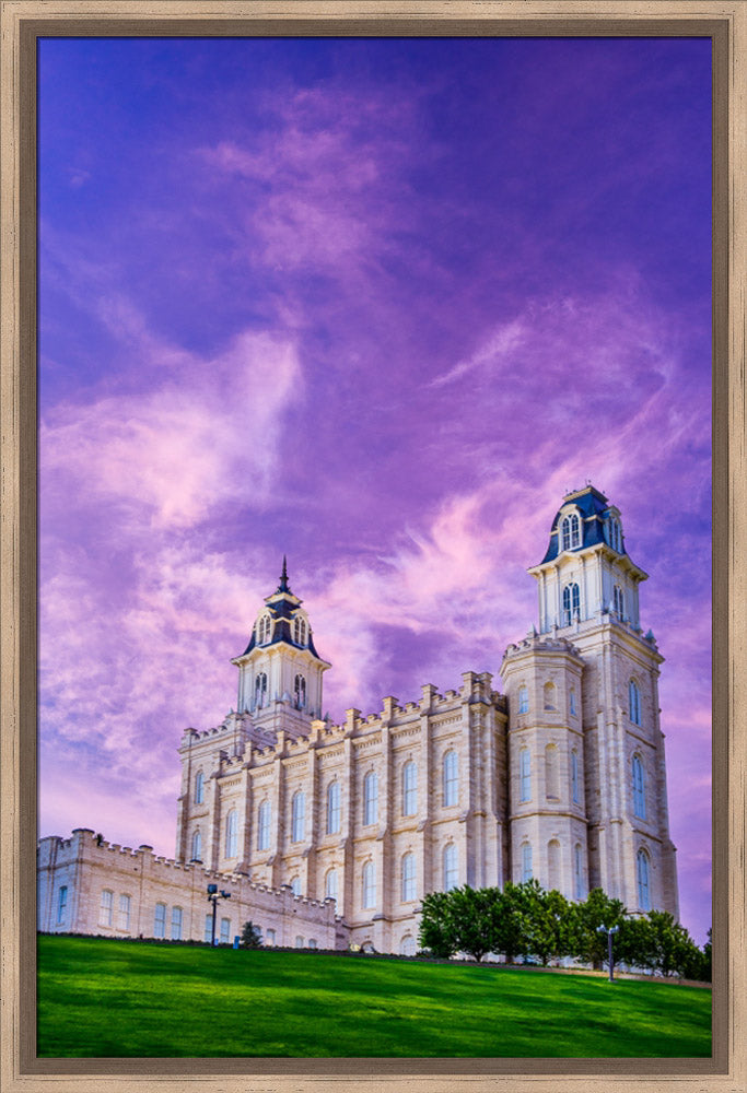 Manti Temple - Pink Sunrise