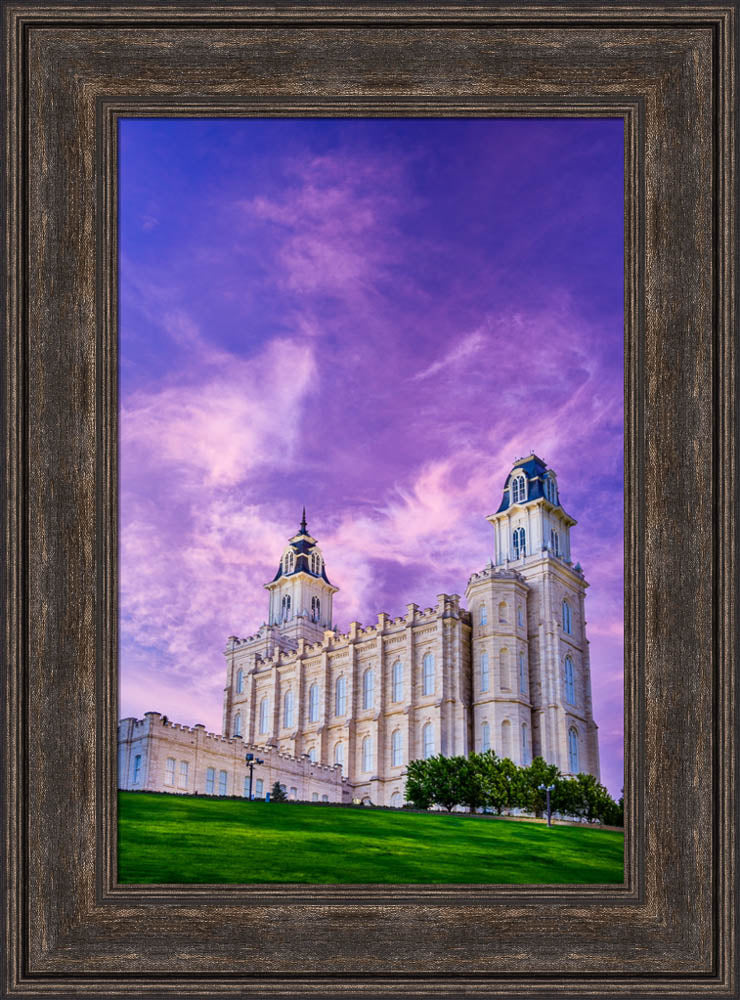 Manti Temple - Pink Sunrise