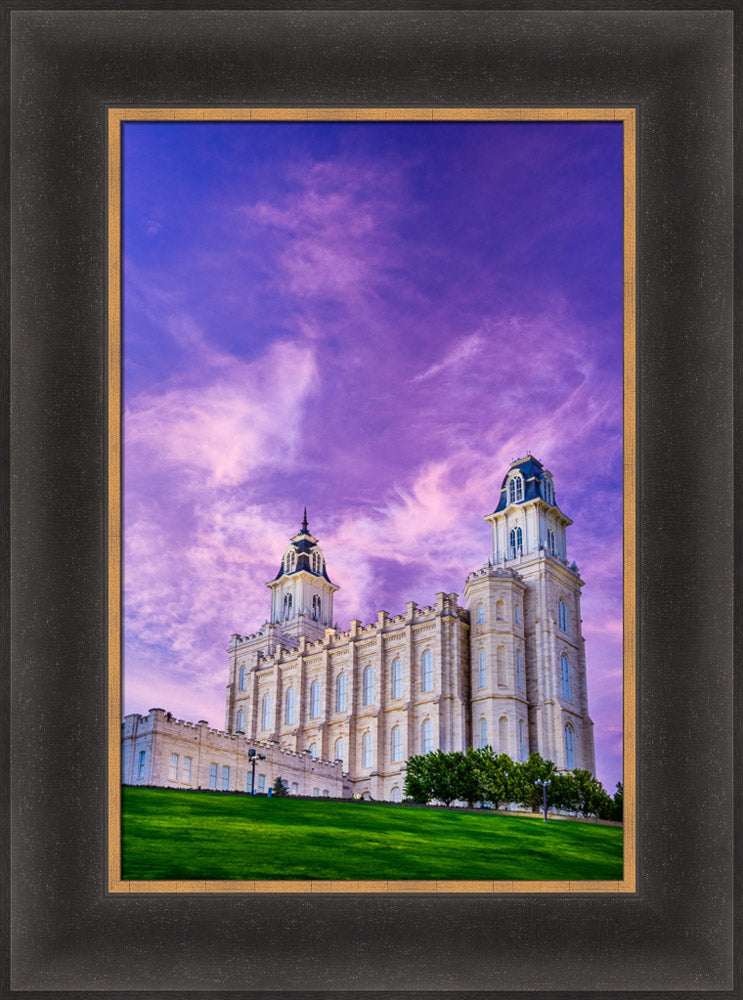 Manti Temple - Pink Sunrise