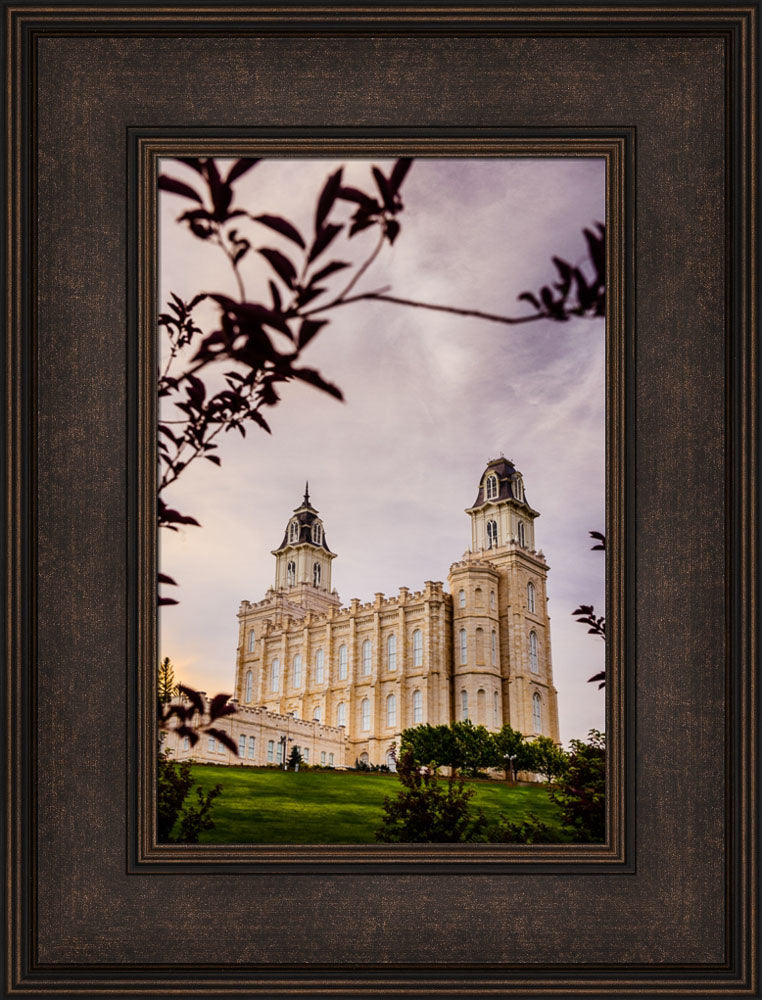 Manti Temple - Framed by Leaves