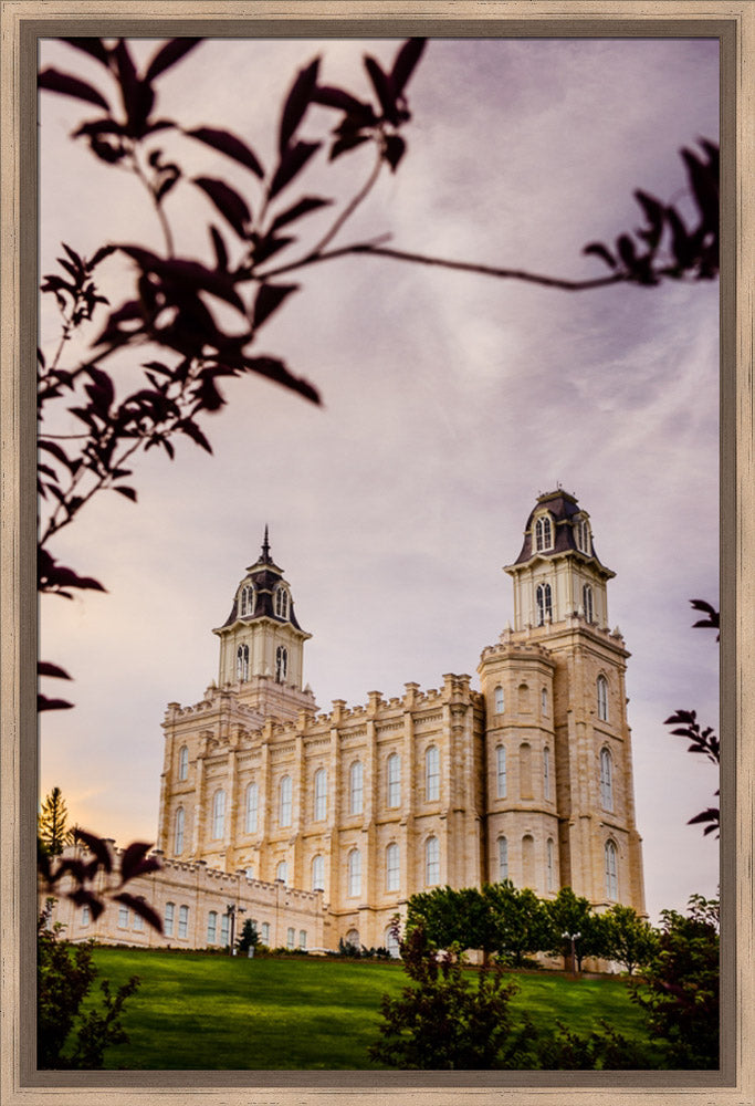 Manti Temple - Framed by Leaves