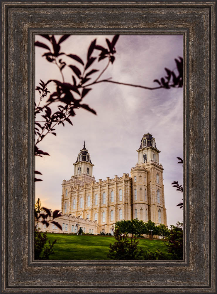 Manti Temple - Framed by Leaves