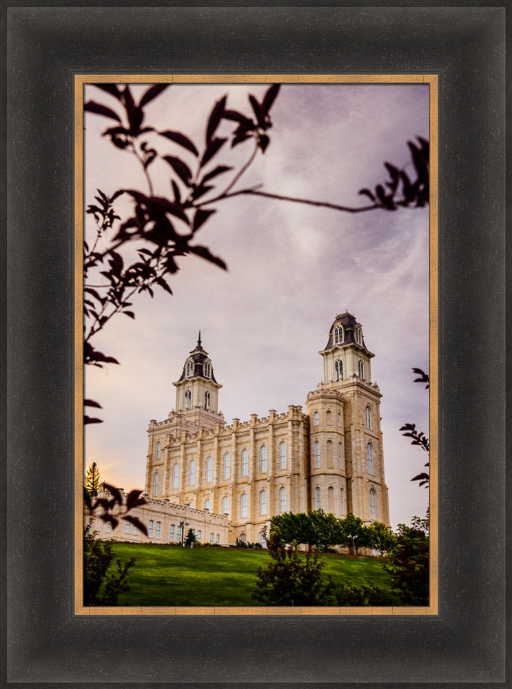 Manti Temple - Framed by Leaves