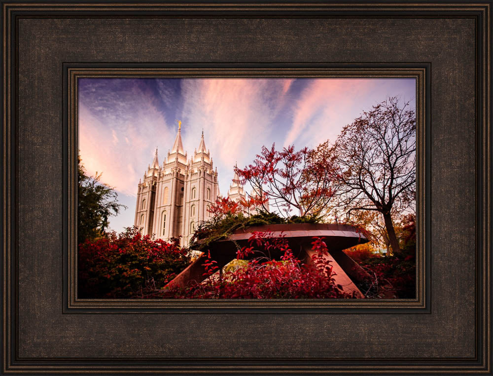 Salt Lake Temple - Red Garden