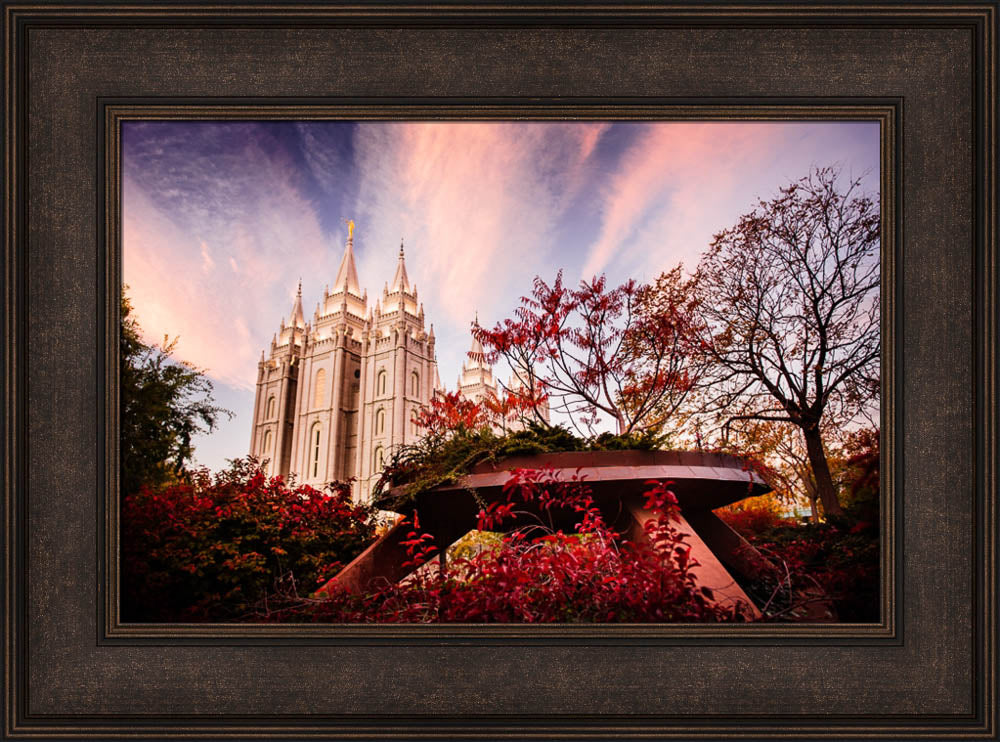 Salt Lake Temple - Red Garden