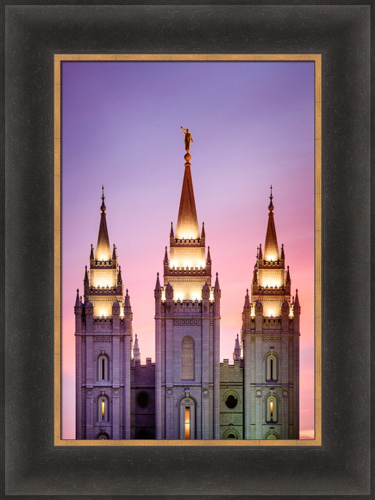 Salt Lake Temple - Pink Spires