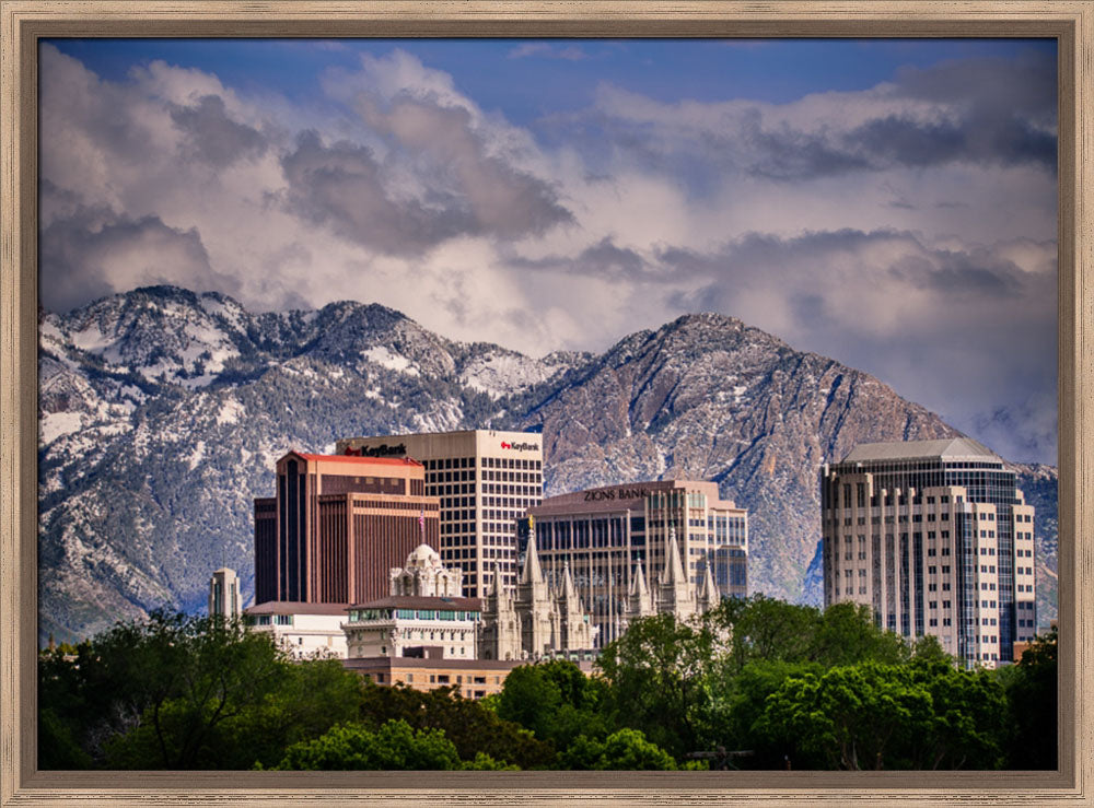 Salt Lake Temple - Downtown View