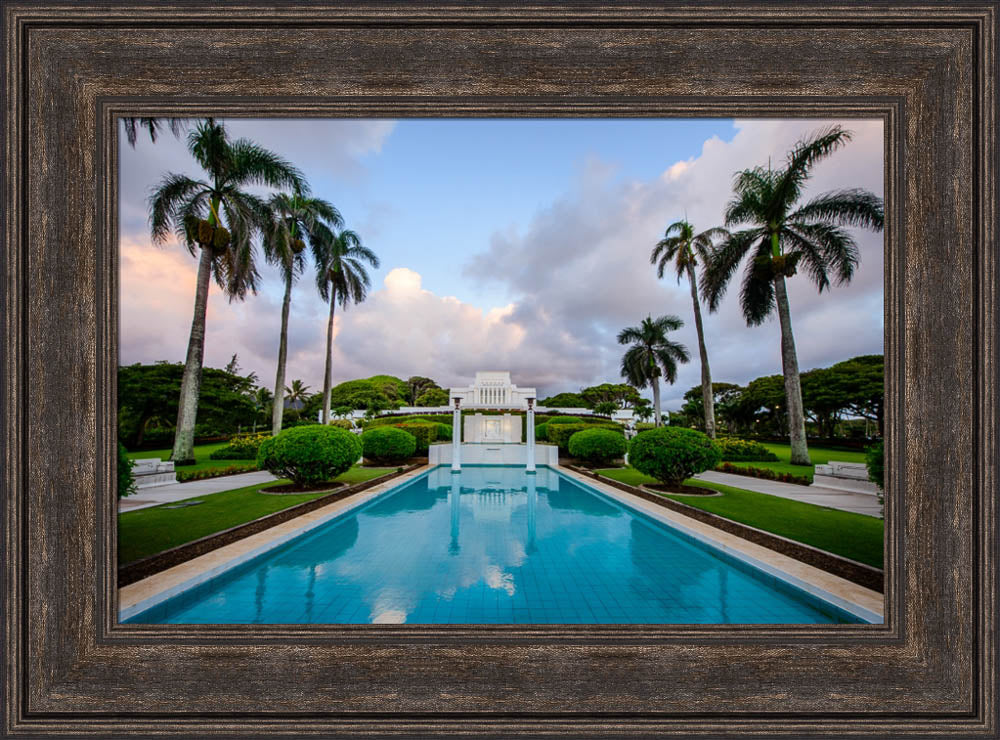 Laie Temple - Blue Reflection