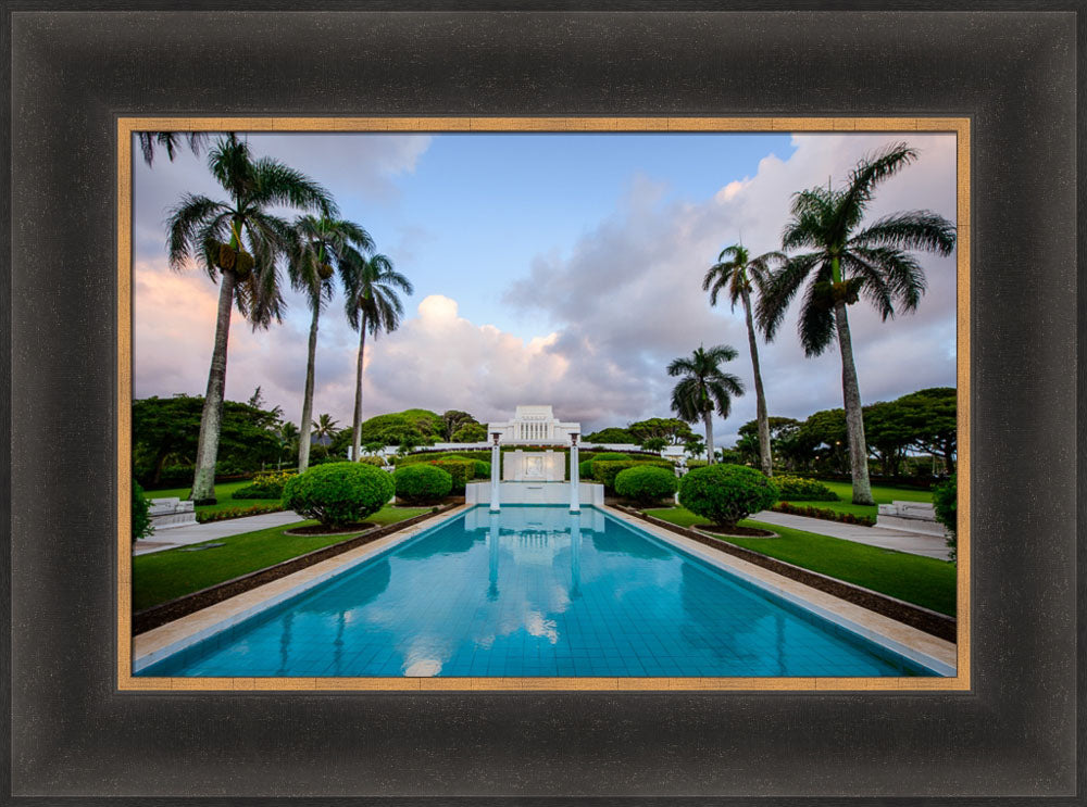 Laie Temple - Blue Reflection