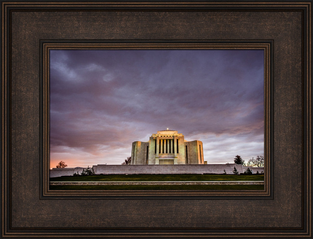 Cardston Temple - Purple Storm