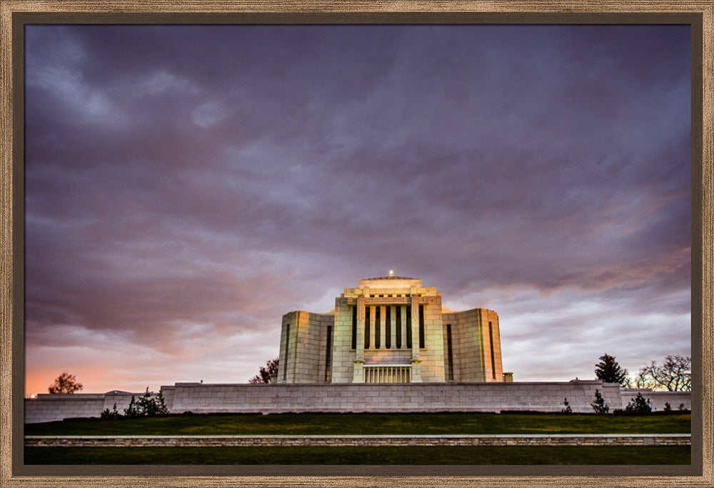 Cardston Temple - Purple Storm