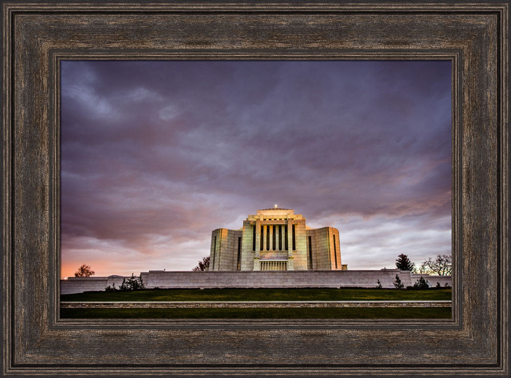 Cardston Temple - Purple Storm