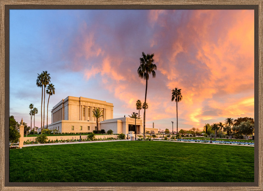 Mesa Temple - Sunset on Fire