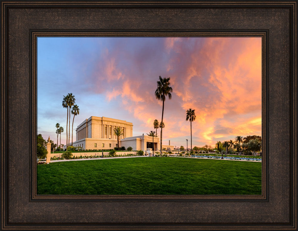 Mesa Temple - Sunset on Fire