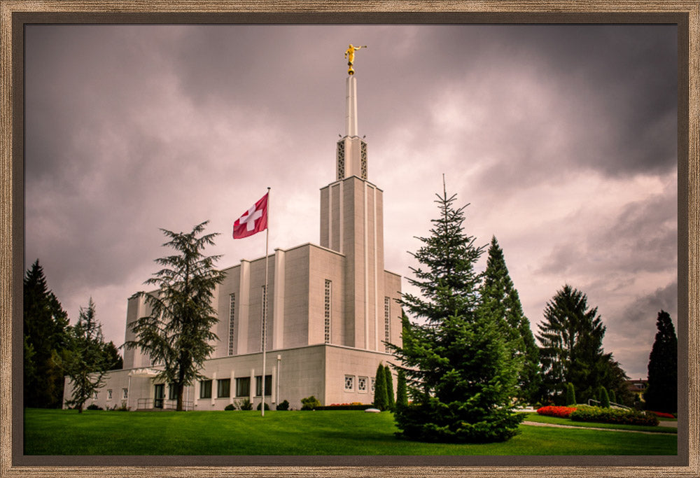 Bern Switzerland Temple - Stormy Flag