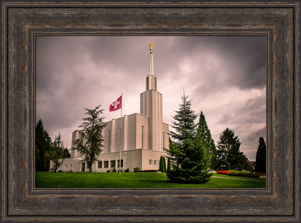 Bern Switzerland Temple - Stormy Flag