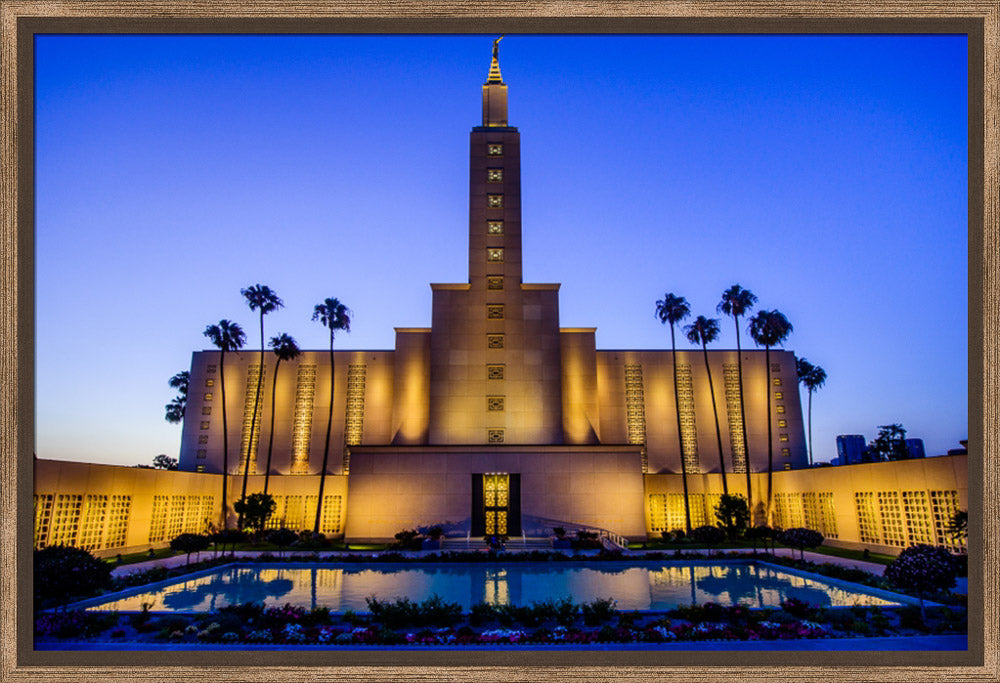 Los Angeles Temple - Evening Reflection