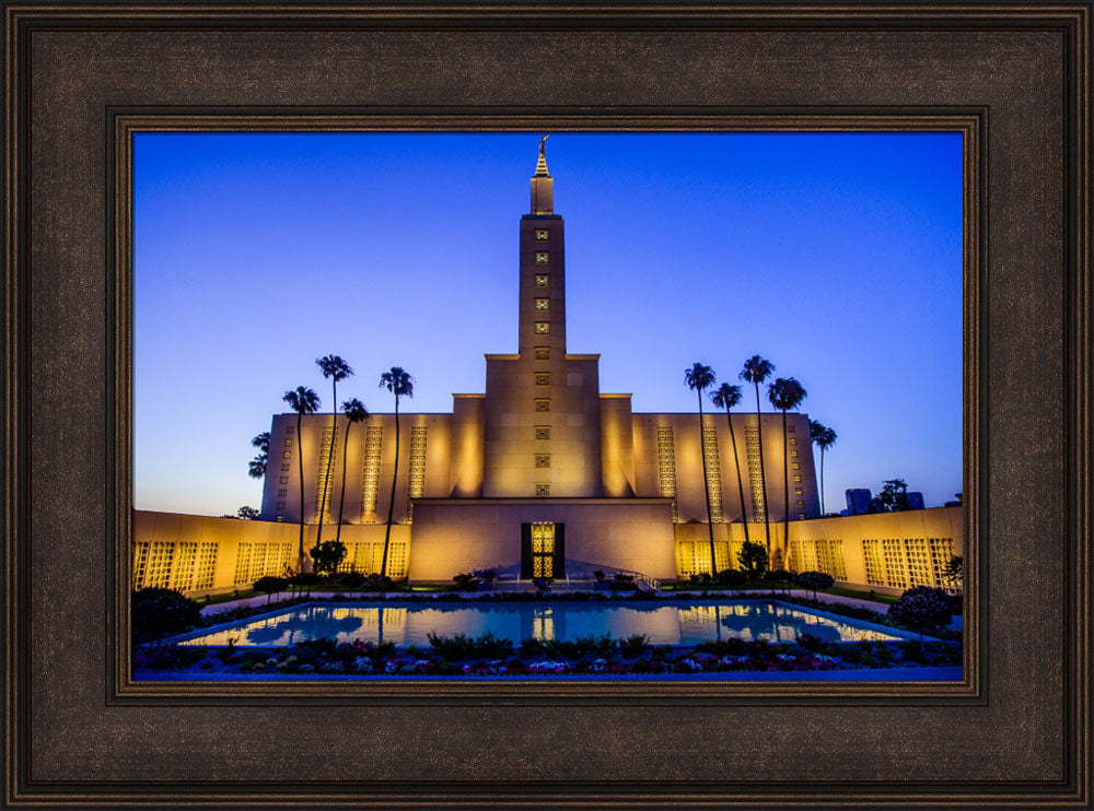 Los Angeles Temple - Evening Reflection