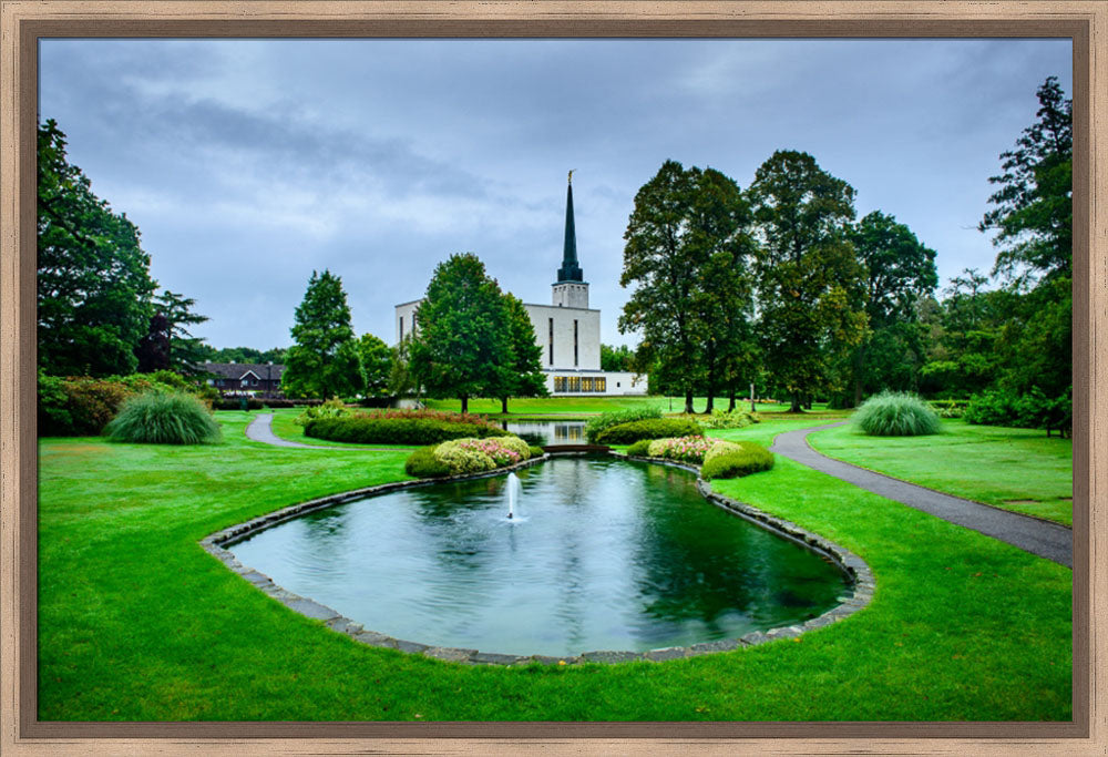 London Temple - Pond and Trail