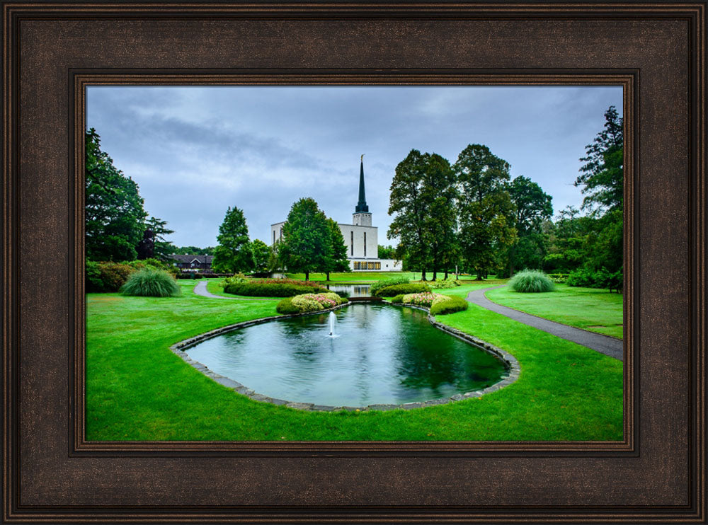 London Temple - Pond and Trail