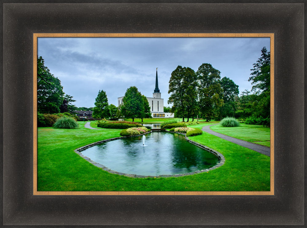 London Temple - Pond and Trail
