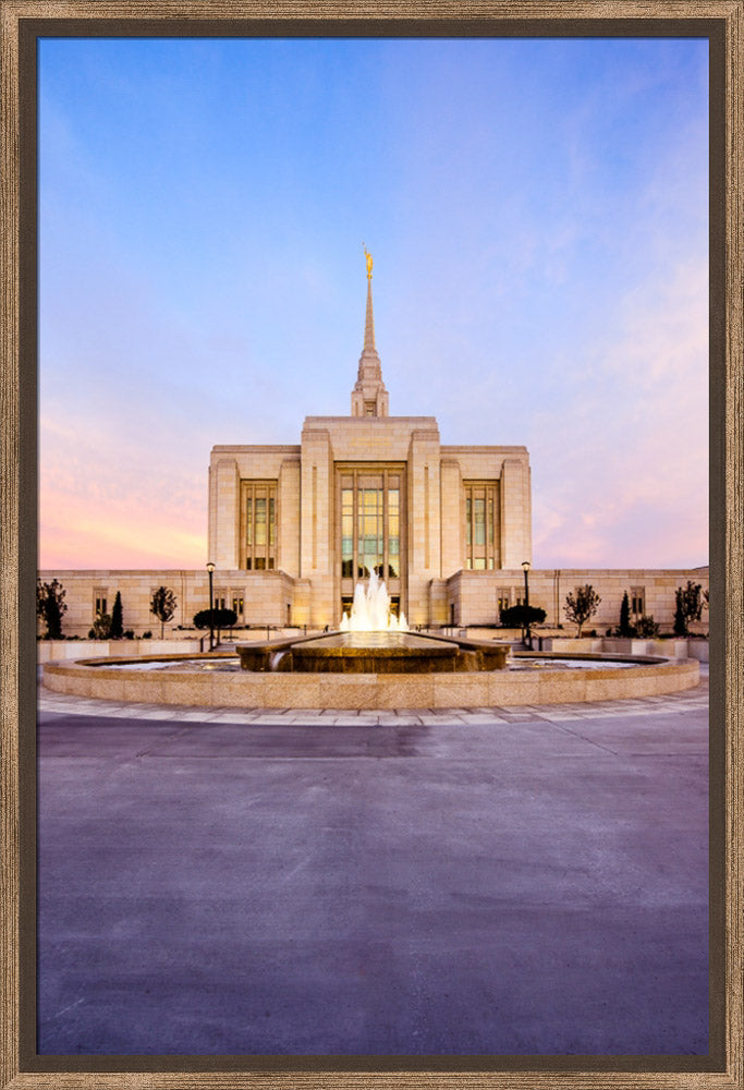 Ogden Temple - Fountain Glow