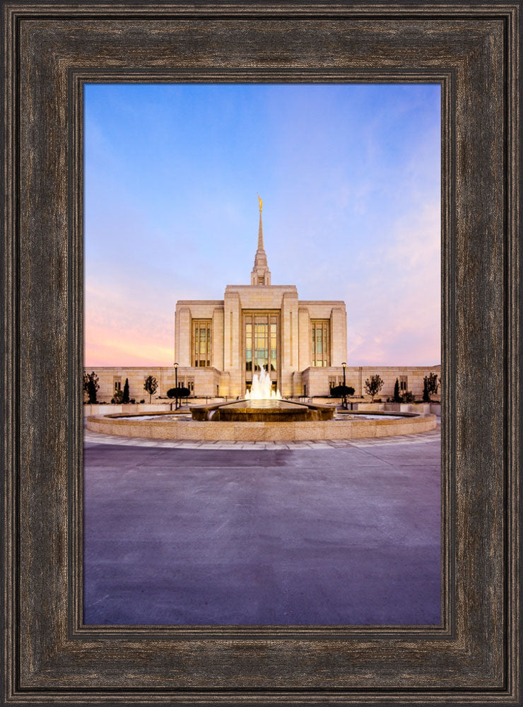 Ogden Temple - Fountain Glow