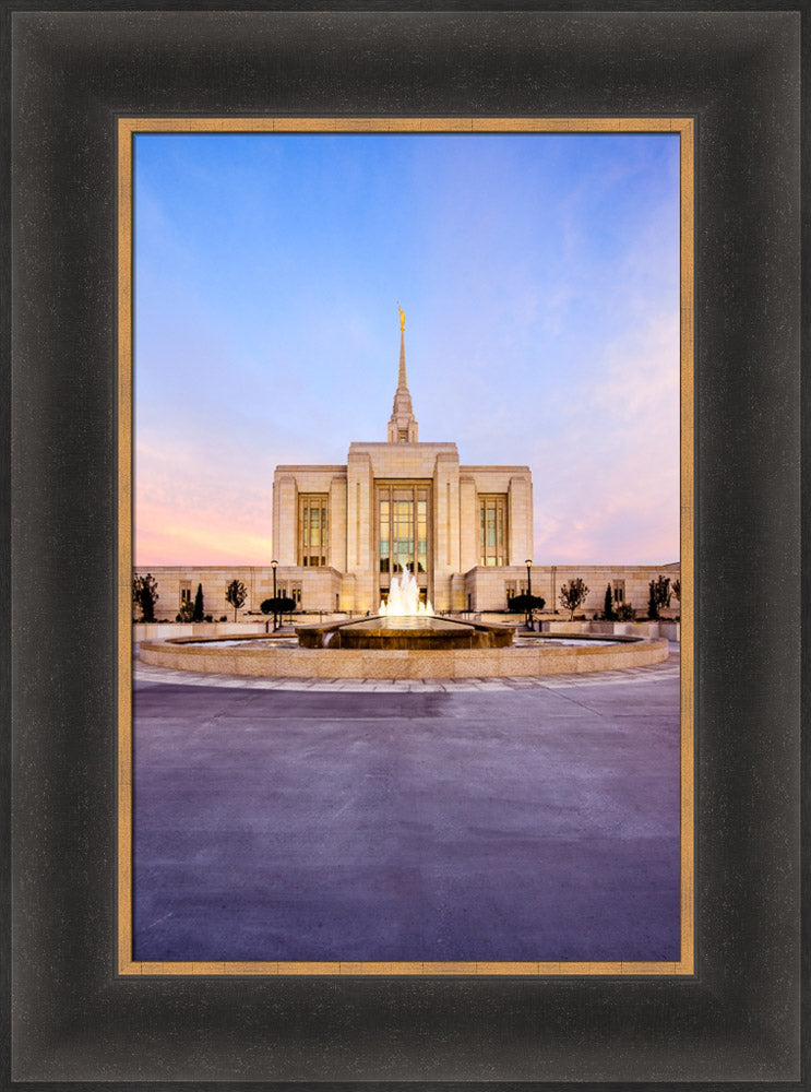 Ogden Temple - Fountain Glow