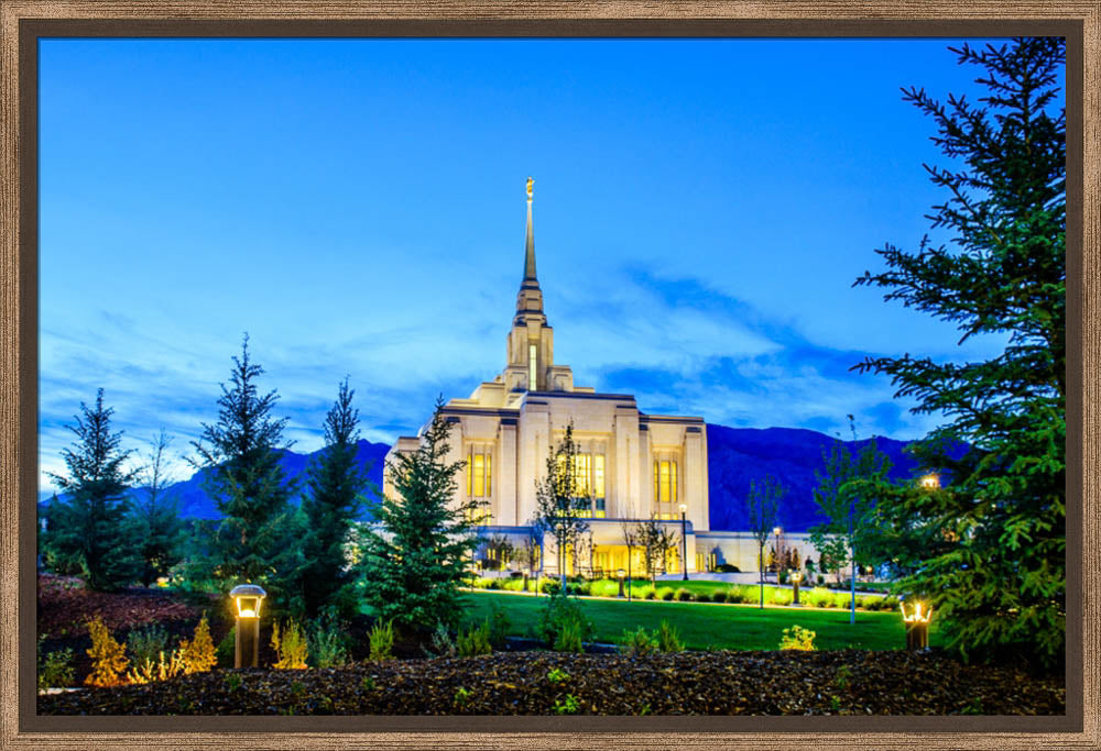 Ogden Temple - Twilight Through the Trees