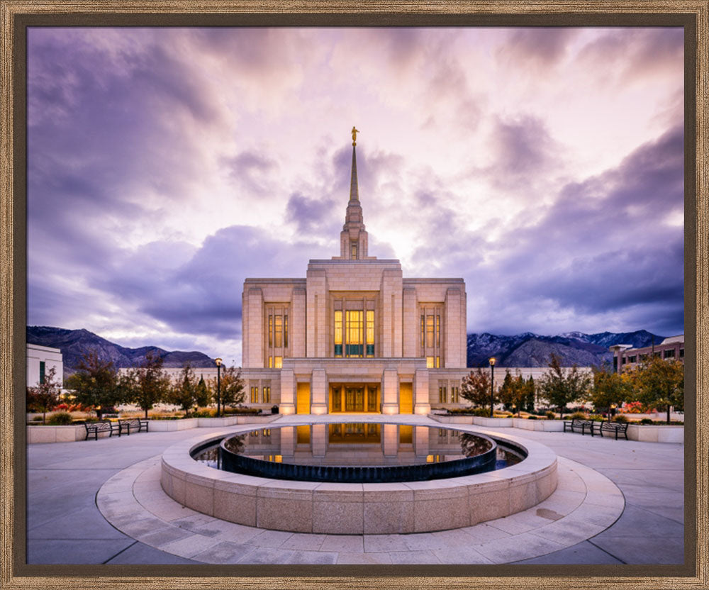 Ogden Temple - Morning Reflection