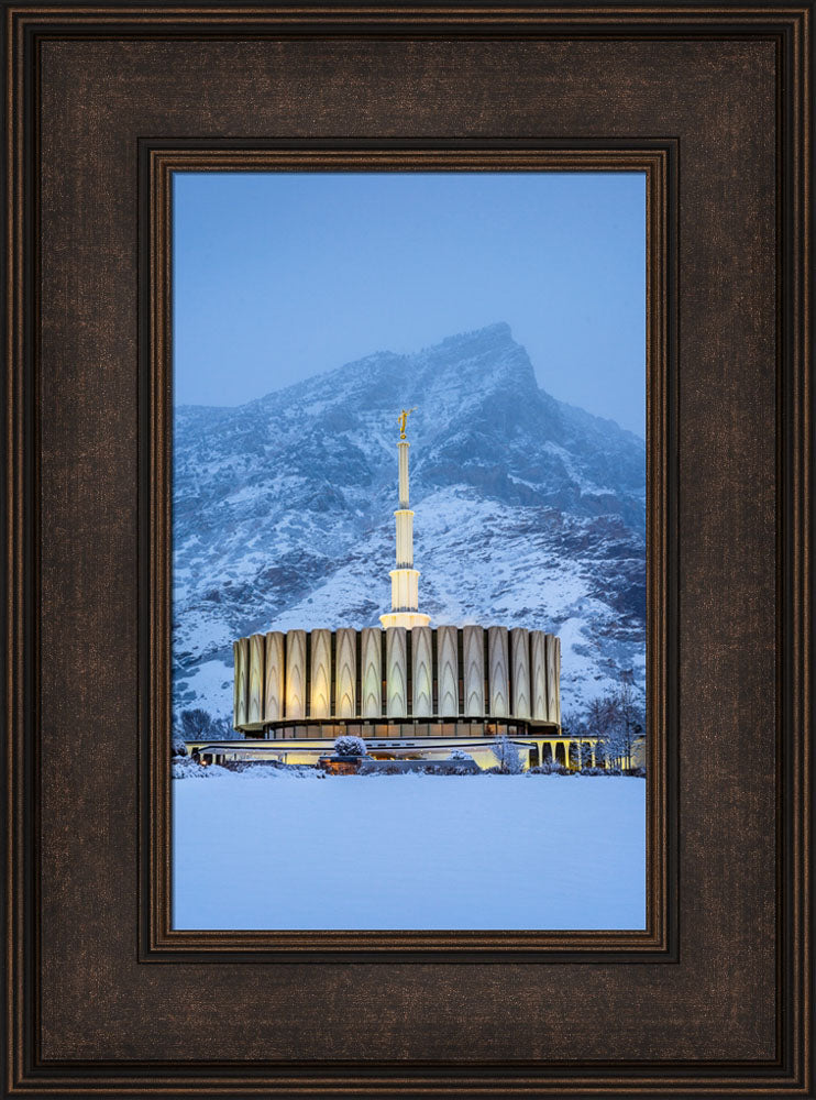 Provo Temple - Snowy Mountain