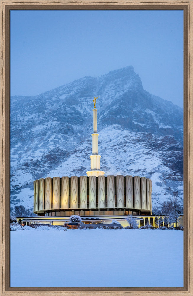 Provo Temple - Snowy Mountain