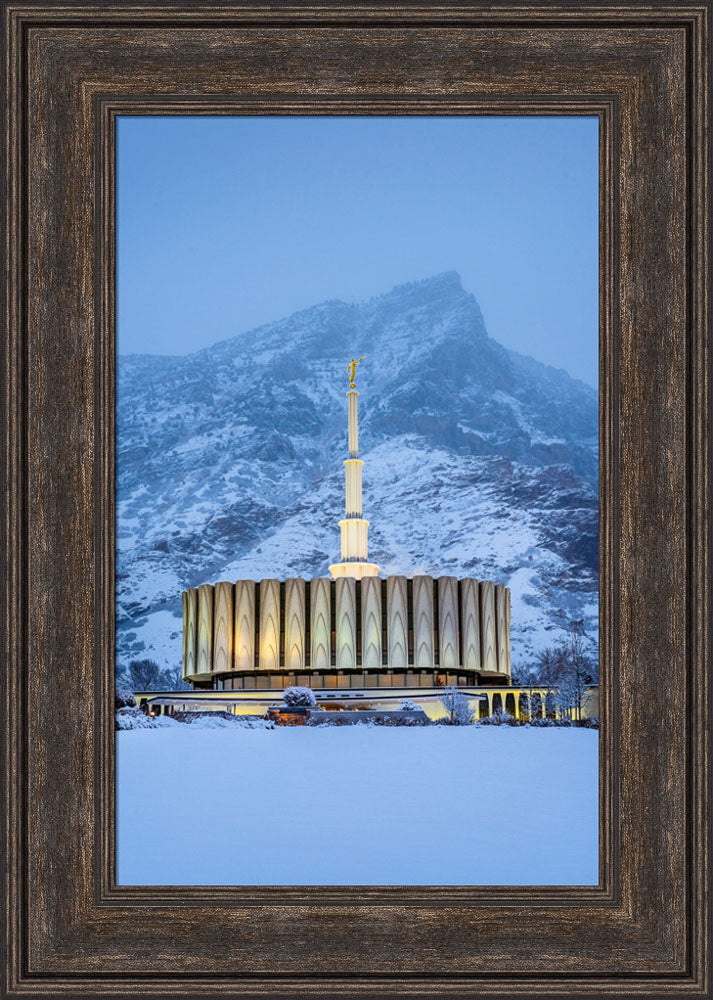 Provo Temple - Snowy Mountain