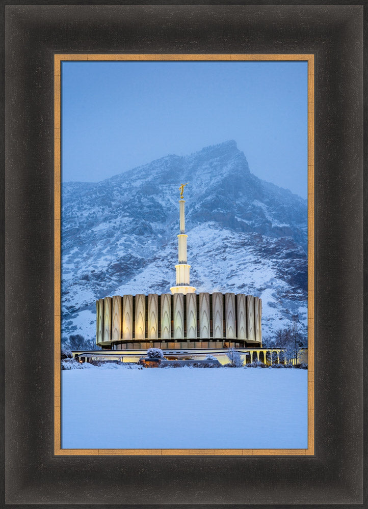 Provo Temple - Snowy Mountain
