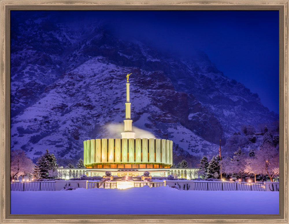Provo Temple - Winter Morning