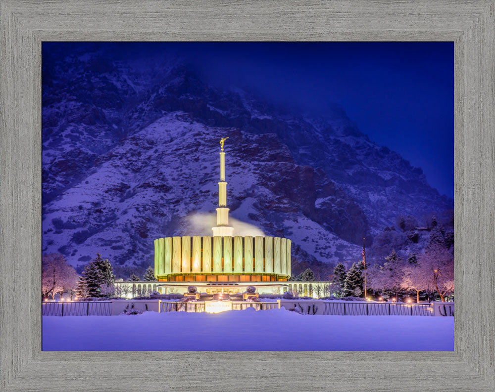 Provo Temple - Winter Morning
