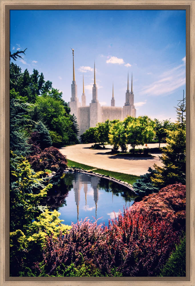 Washington DC Temple - Daytime Reflection